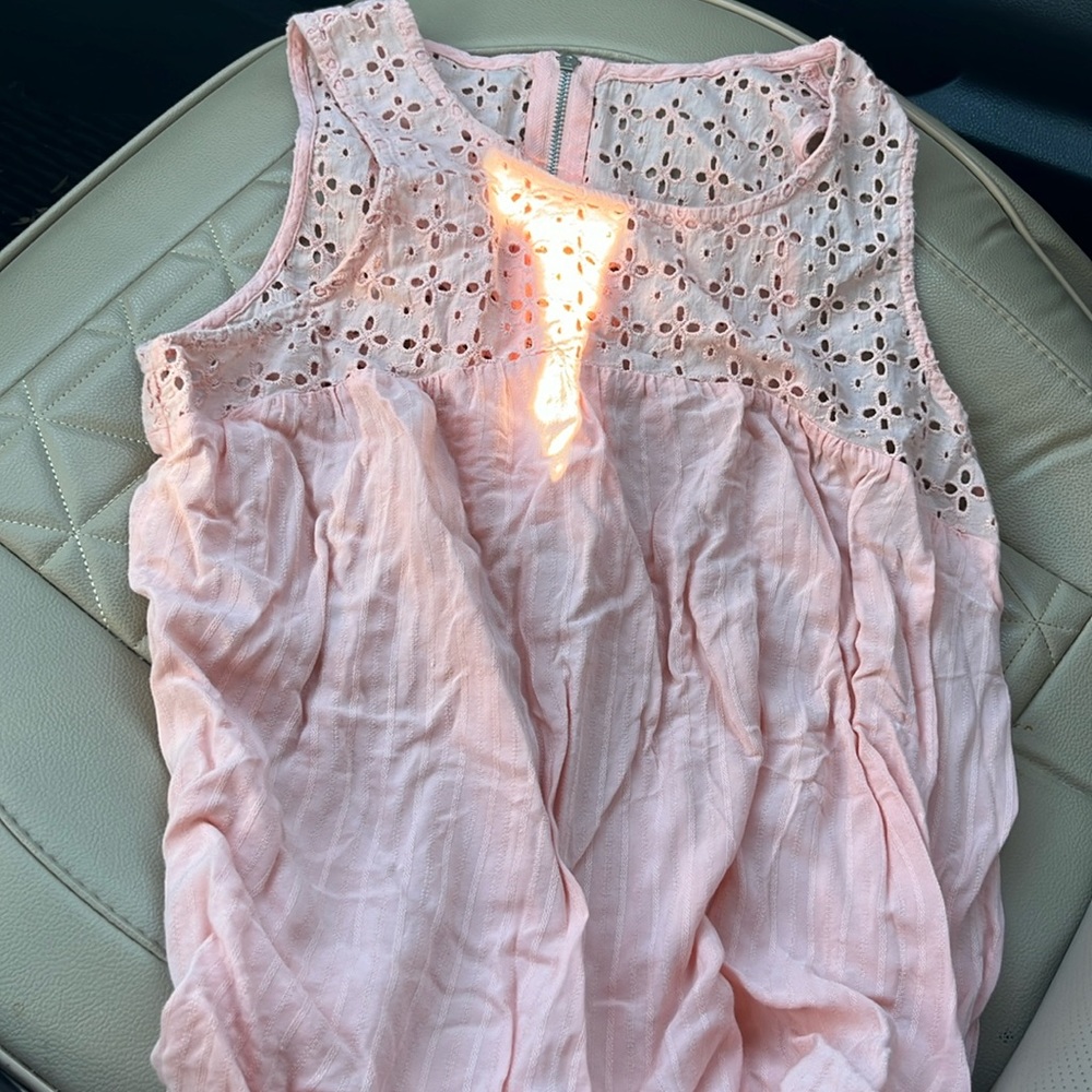 Pink tank top size small